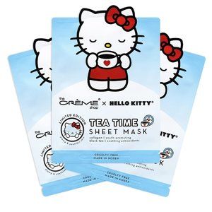 NEW- Hello Kitty Tea Time Sheet Mask Set of 3